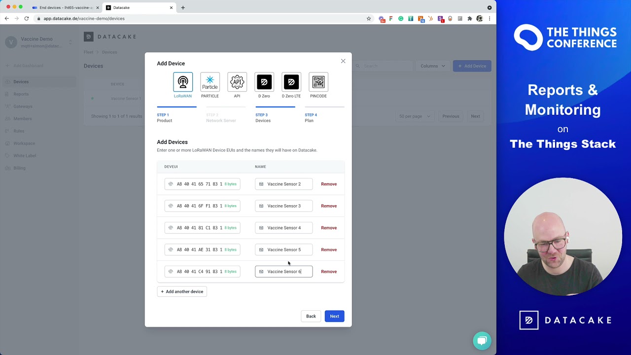 Datacake on The Things Conference 2021 - The Things Stack Edition - Datacake Integration