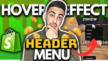 How To Add Hover Effect On Header Navigation Menu In Shopify