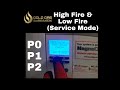 VAILLANT HIGH FIRE LOW FIRE P01 P02 P0 - SERVICE MODE HOW TO PUT INTO HIGH FIRE P1 P2 PUMP PURGE