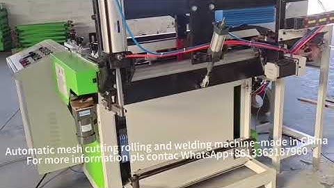 Sincerity trumps all skills. Automatic mesh cutting rolling and welding machine made in China