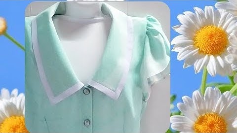 80/Võ Thị Rảnh/Hướng dẫn cắt rập áo cổ sen nhựt gài nút, tay cánh hồng.