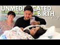 The birth of our daughter  no epidural hospital birth