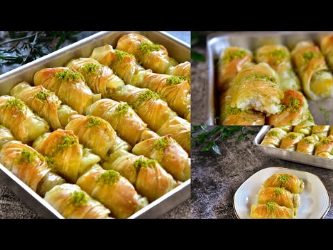 رولات البقلاوه بالقشطه الطعم ولا اطيب     