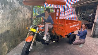18-year-old girl's challenge: clean up and refurbish an abandoned tricycle after many years❤❤❤
