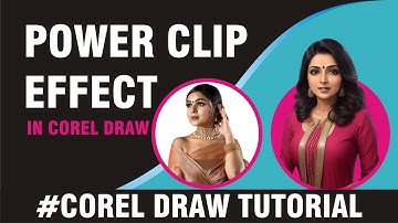 POWER CLIP EFFECT IN COREL DRAW | How to Insert Image into circle | #coreldrawtutorial #coreldraw
