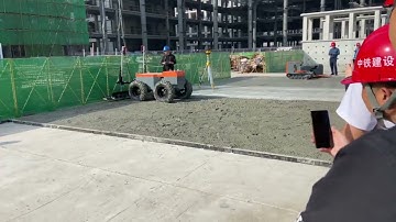 Four Wheel Laser Ground Leveling Robot