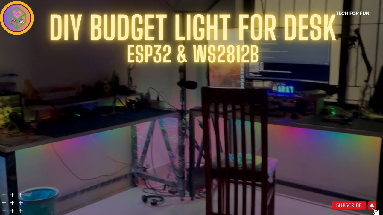 Smart LED Wall Lights for Desk Setup on a Budget! (DIY 