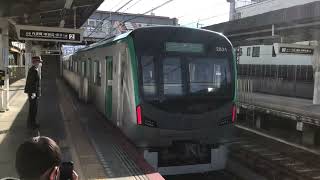 【近鉄竹田】新型試運転　京都市営地下鉄烏丸線20系　発車シーン