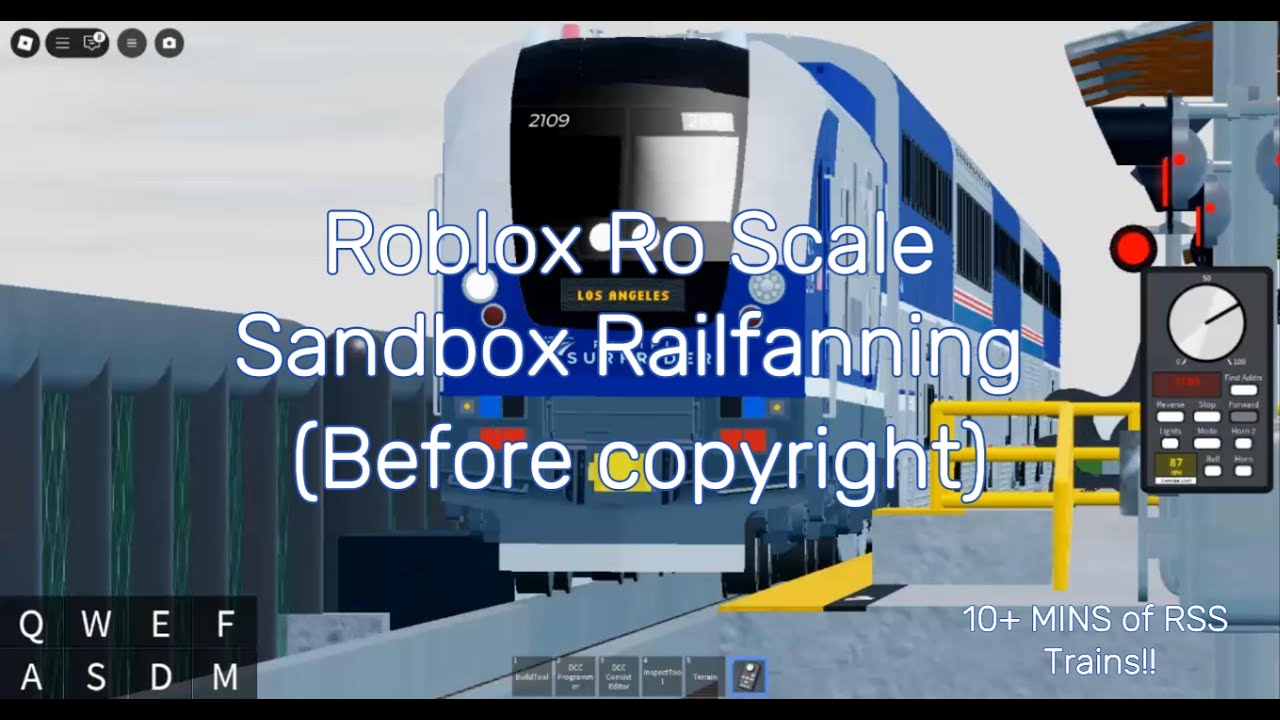 Roblox Ro Scale Sandbox Railfanning!! (Before the copyright)