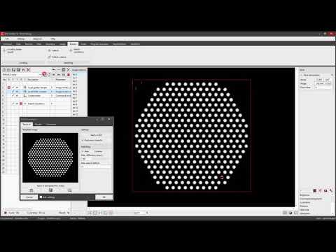 Coake 7 Workflow Training – Alignment and inspection of a dot grid