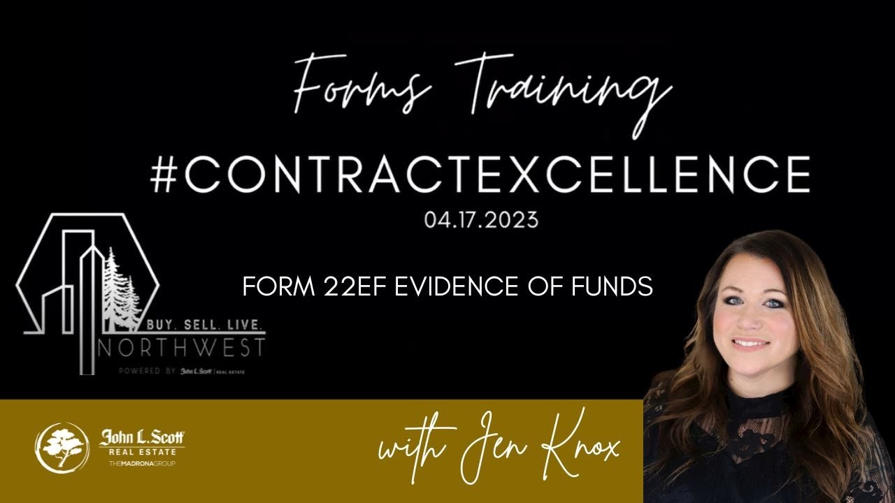 Jen's Contract Excellence Forms Training | Form 22EF Evidence of Funds ...