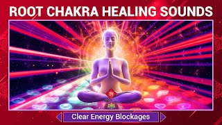 Root Chakra Healing Sounds - Clear Energy Blockages - Build Confidence - Let Go of Fear &amp; Doubt