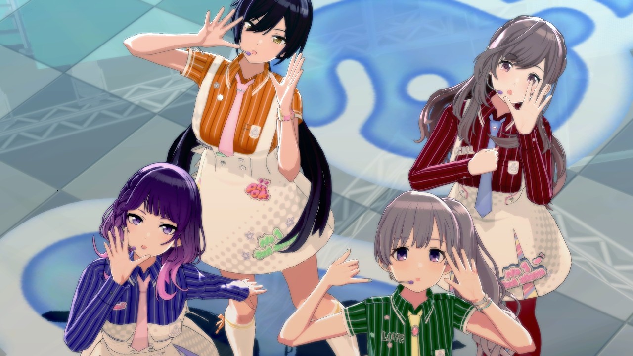 シャニマス コロッタ Colotta 恋鐘 摩美々 咲耶 唯華 霧子 ア二カフェ Tokyo自由系*ガール」（アンティーカ（霧子・咲耶・摩美々・恋鐘