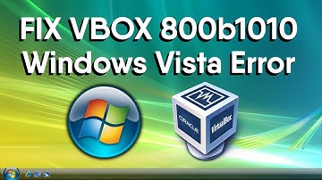 Fix Guest Additions Error on Windows Vista in VirtualBox