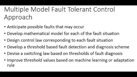 Fault Tolerant Control Systems