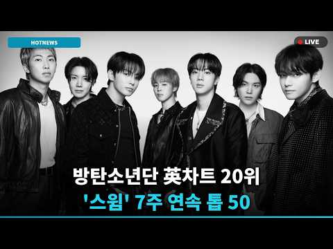 [속보] BTS, 英 차트 7주 역주행! '스윔' 난리난 이유는?