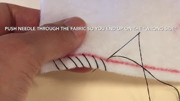 Overcast Stitch Tutorial