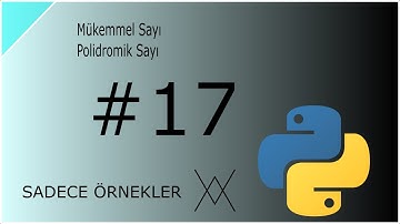 Python ile özel sayıları bulan program (Mükemmel sayı)(Polidromik Sayı)