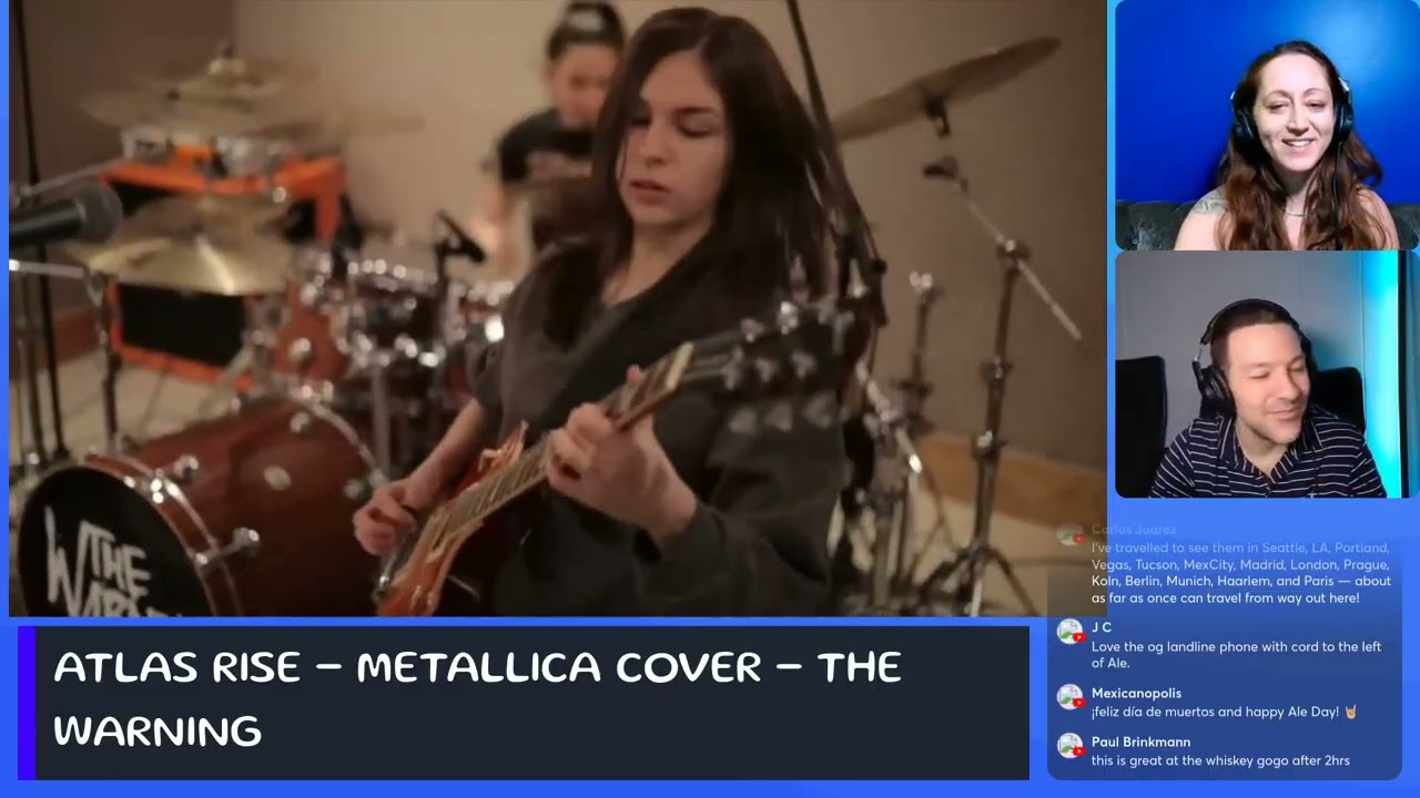 THE WARNING SPECIAL DOUBLE REACTION - TAKE ME DOWN & ATLAS RISE [METALLICA COVER]