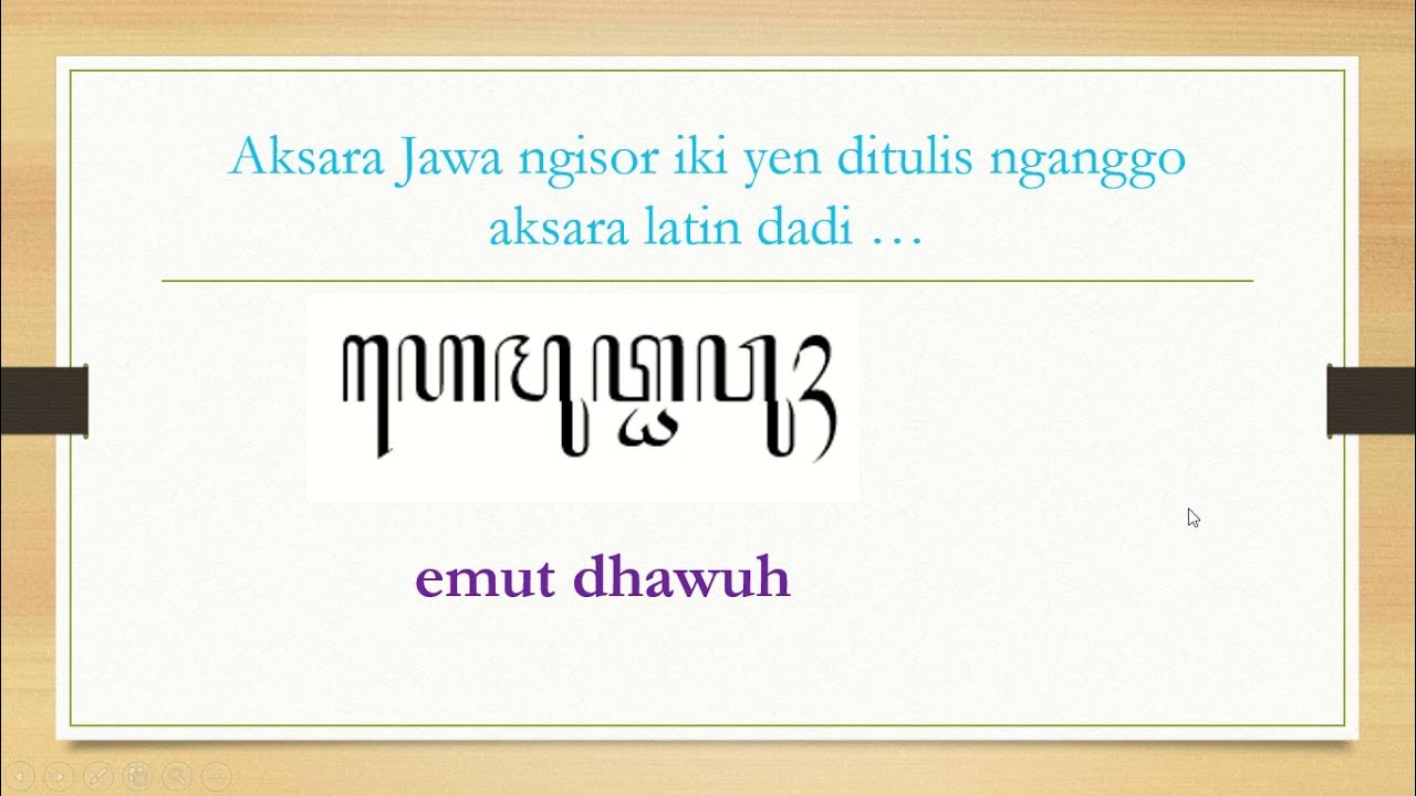 Nulis AksaraJawa Pasangan pa dha ja ya nya - YouTube