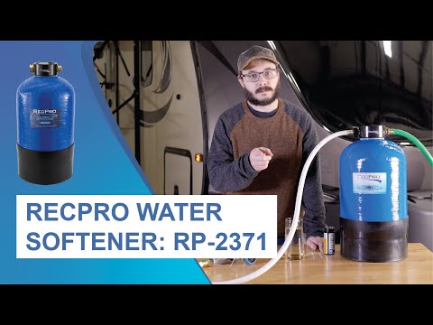 Portable RV Water Softener Pro Grade 16,000 Grain, Trailers, Boats, Ca