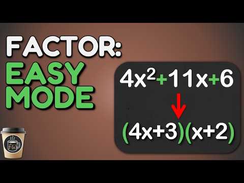 Factor ANY Trinomial Without Guessing | The AC Method - YouTube