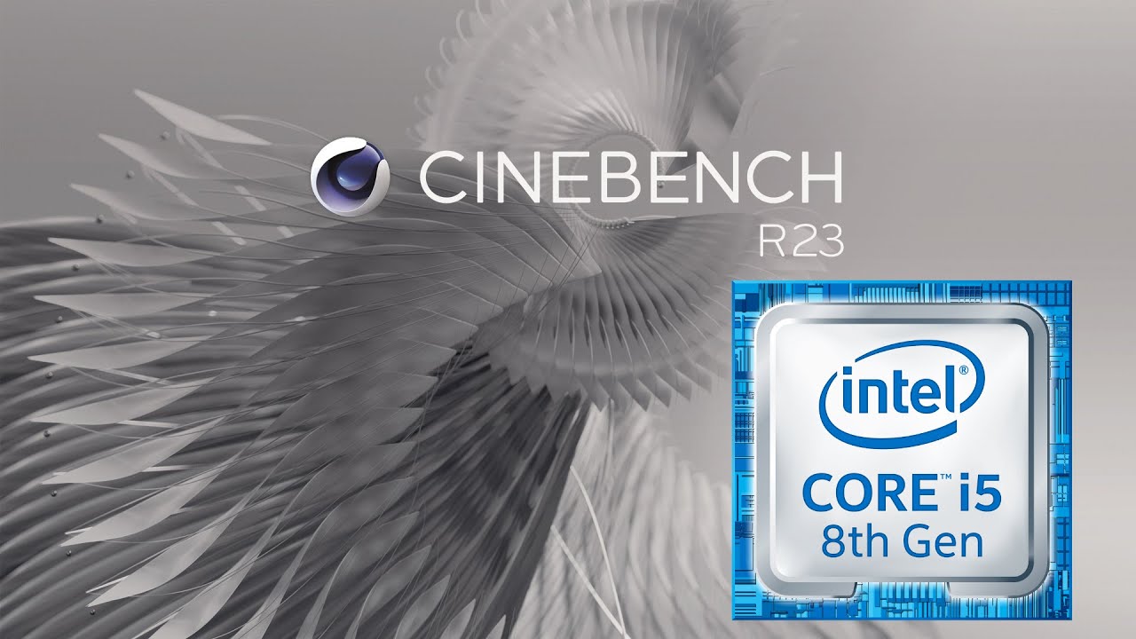 Intel Core i5 8265U bei Cinebench R23 multi-/singlecore