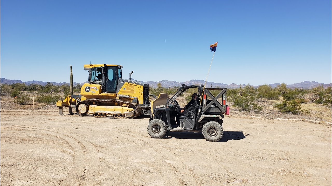 Quartzsite power line across the desert 🏜 behind LaPosa South, North