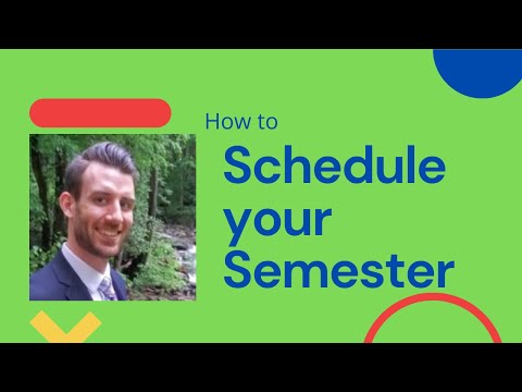 How to Schedule Your Semester