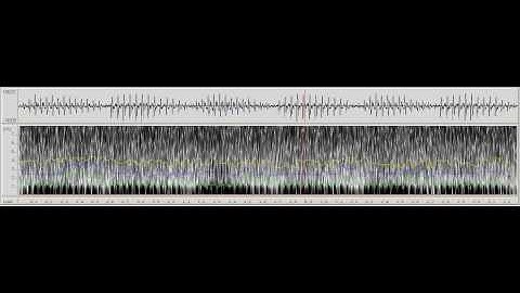 Waveform and spectrogram of a purring domestic cat