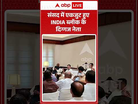 Viral Video : संसद में एकजुट हुए INDIA ब्लॉक के दिग्गज नेता | #delhi #viralvideo #parliament
