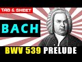 BWV 539 Prelude By Johann Sebastian Bach Guitar Tab Sheet Music MIDI 