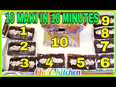 Making 10 maki in 10 minutes