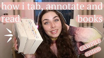 how i tab, annotate and rate my books (fiction) + the tabs i use, cawpile system, no writing in book