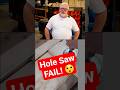 Hole Saw Disaster Waiting to Happen! #holesaw #fail #worksafe #wst