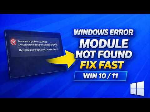 Fix “Specified Module Could Not Be Found” Error in Windows 10/11 (100% Working)