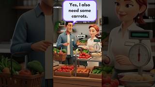 Vegetable Shop conversation in English | Easy English Speaking Practice for Beginners #learnenglish