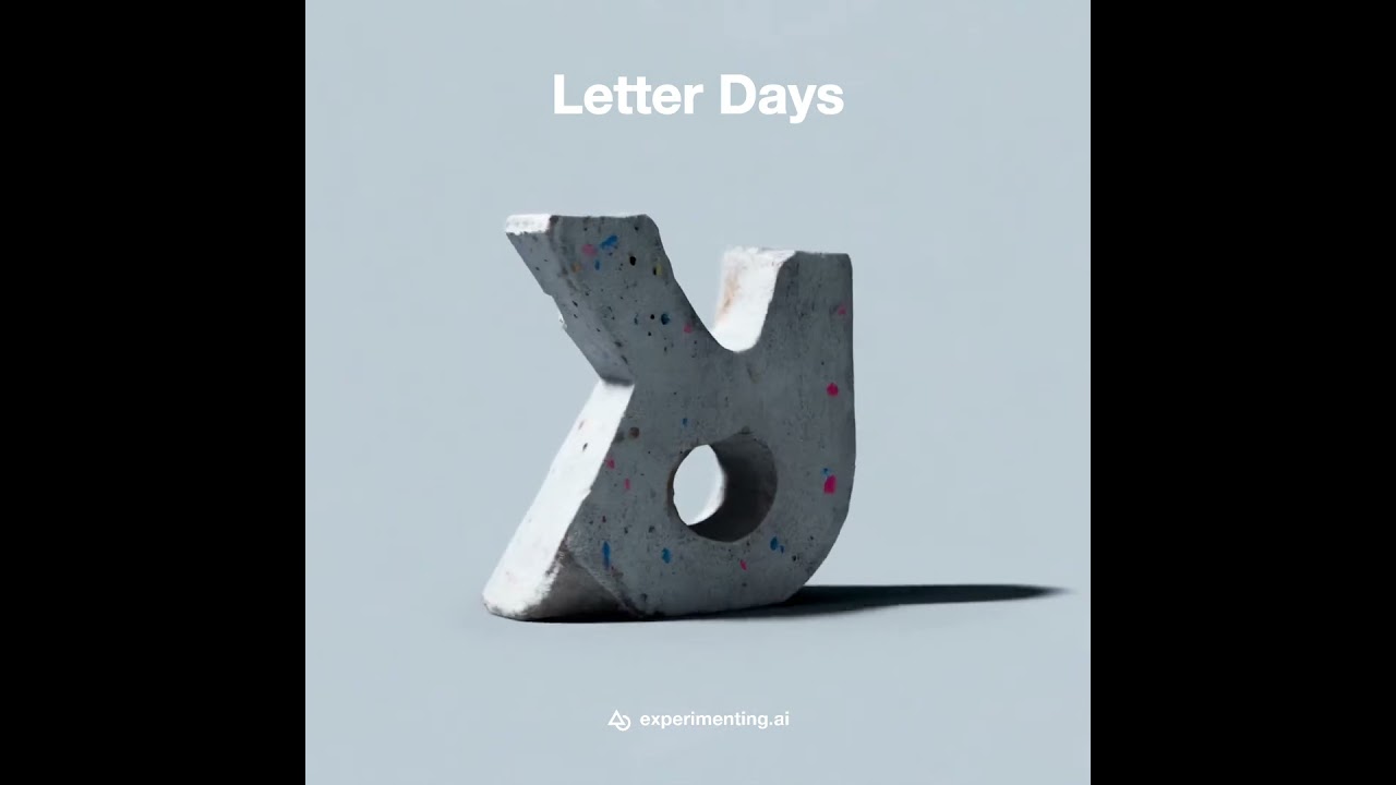Brutalist Typography x Lo-fi Vaporwave Soundtrack | "Letter Days" Series