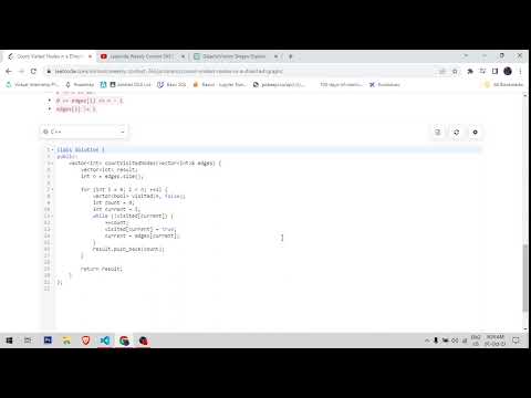 100075. Count Visited Nodes in a Directed Graph : LeetCode | C++ | Python | JAVA