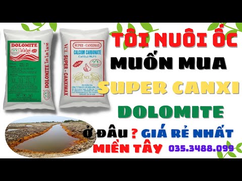 Video Mua Vôi Super Canxi Và Dolomite Ở Đâu ? Giá Rẻ Chất... - youtube