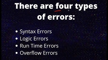 AP COMPUTER SCIENCE PRINCIPLES ERRORS EXPLAINED