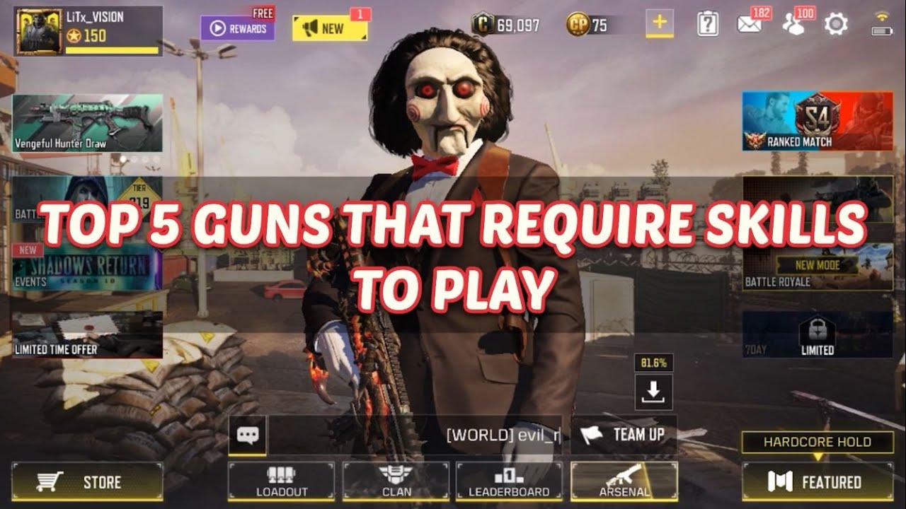 5 GUNS THAT REQUIRE SKILLS TO USE