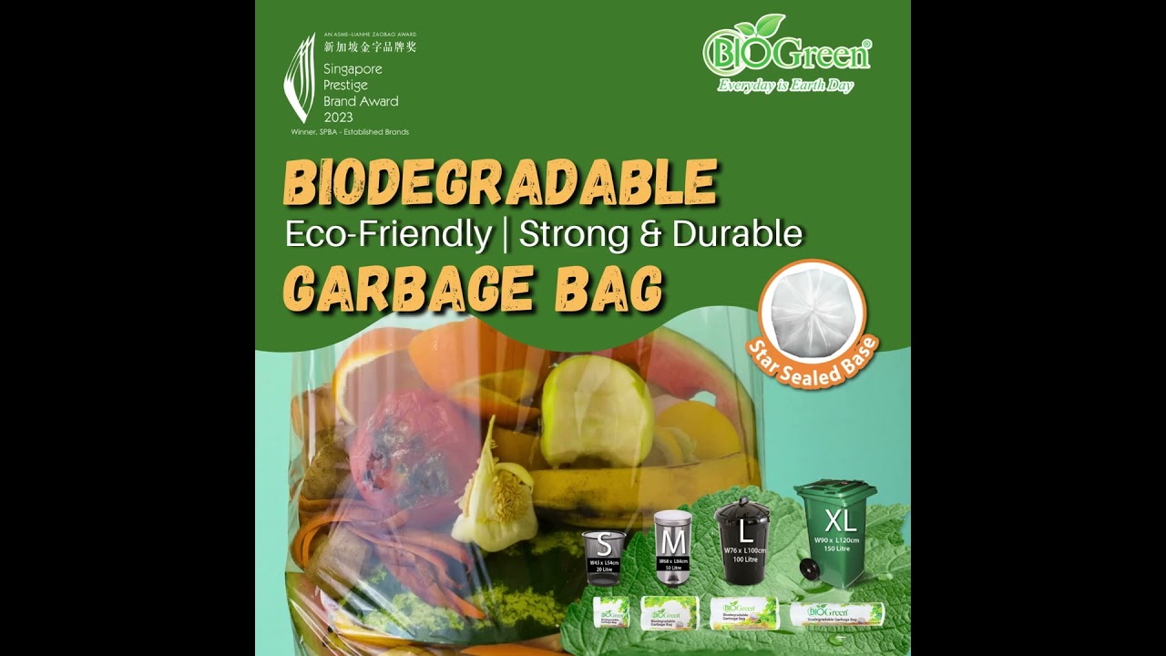BIOGreen Biodegradable Garbage Bag (Star Seal)