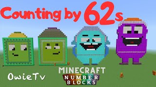 Counting by 62s Song Numberblocks Minecraft | Skip Counting by 62 | Math and Number Songs for Kids