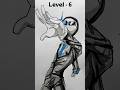 Drawing Agent Smith stickman in different level 1-7 #drawing #art #stickman #howtodraw #tutorial