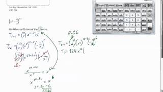 Finding a specific Term of Binomial Expansion