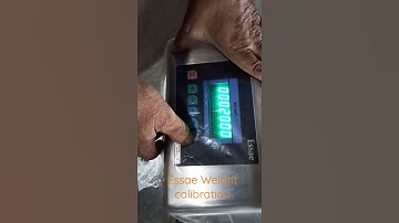 Essae weighing scale calibration hindi