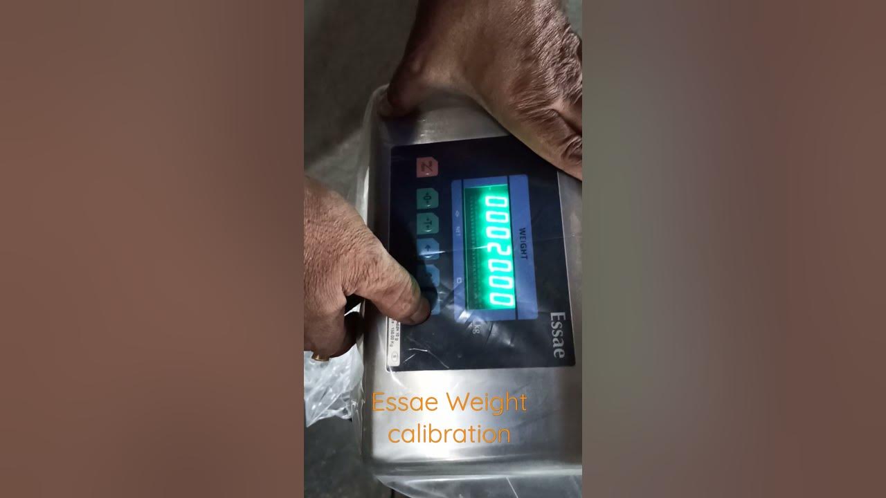 Essae weighing scale calibration hindi YouTube