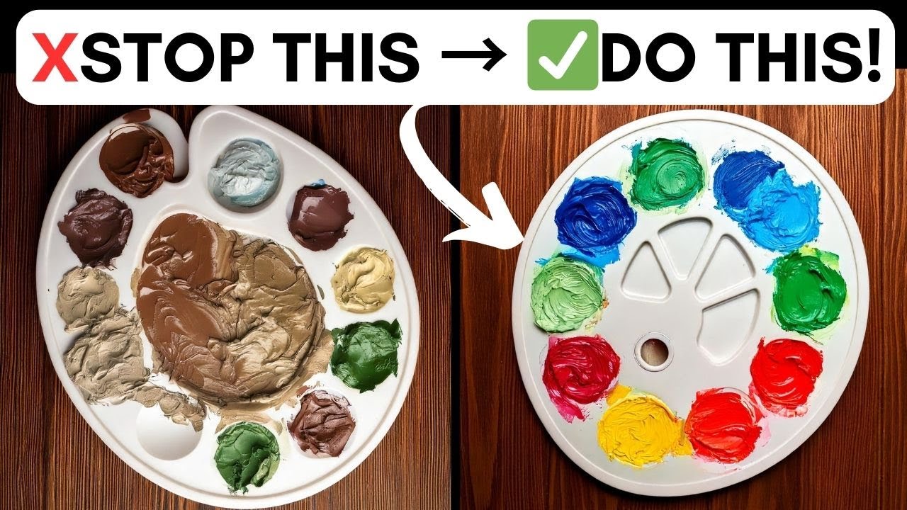 How to FIX & AVOID Muddy Colours in Acrylic Painting - STOP & DO THIS ...