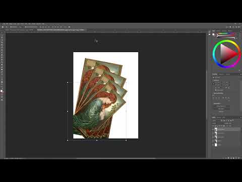 Repeat transformation in Photoshop  ctrl alt shift T T TTTTTTTT